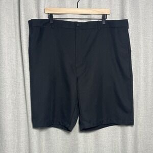 Ben Hogan Golf Shorts Mens 44 Black Flat Front Stretch Casual 9.5 Inseam